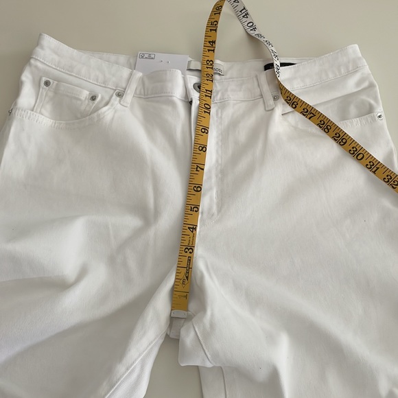 Ella Moss White High Rise Slim Straight Ankle Jean-Size 12 - Picture 13 of 15